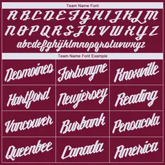 Maroon White Classic Men/Boy Athletic Basketball Jersey 4