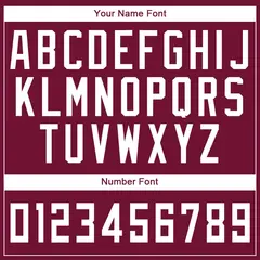 Maroon White Classic Sets Basketball Jersey 4