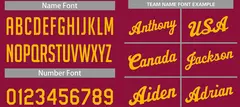 Maroon Yellow Classic Basketball Uniform Jersey 4