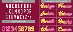 Maroon Yellow-White Classic Heal Sports Basketball Jersey 4