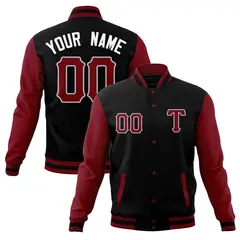 Men's Cotton Blend Varsity Letterman Baseball Jacket 1
