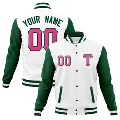 Men's Cotton Blend Varsity Letterman Baseball Jacket 73