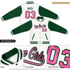 Men's Cotton Blend Varsity Letterman Baseball Jacket 74