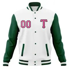 Men's Cotton Blend Varsity Letterman Baseball Jacket 78