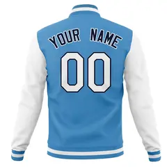 Men's Full-Snap Varsity Letterman Baseball Jacket Coat 30