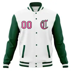 Men's Full-Snap Varsity Letterman Baseball Jacket Coat 5