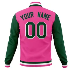 Men's Full-Snap Varsity Letterman Baseball Jacket Coat 70