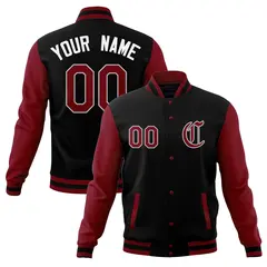 Men's Full-Snap Varsity Letterman Baseball Jacket Coat 9