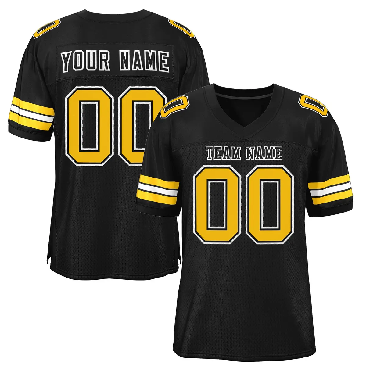 Mesh Football Jersey Stitched Name and Number