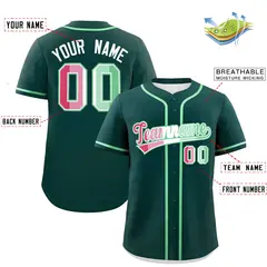 Midnight Green Abrosexual Pride Month Baseball Jersey 2