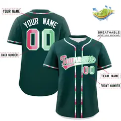 Midnight Green Abrosexual Pride Month Baseball Jersey 2