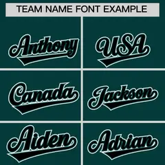 Midnight Green Black Ice Cream Helmet Pattern Hockey Jersey 3