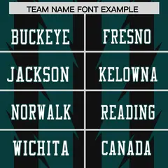 Midnight Green Black Razr Stripe Graffiti Flag Football Jersey 3