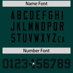 Midnight Green Black Sequin Lettering Football Jersey 4