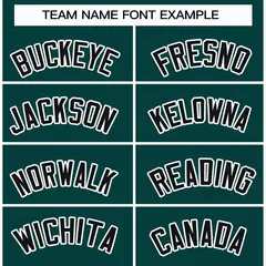 Midnight Green Black-White Classic Style Hockey Jersey 3