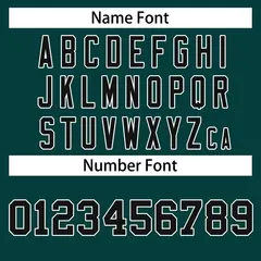 Midnight Green Black-White Classic Style Hockey Jersey 4