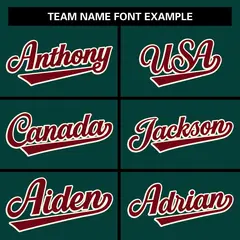 Midnight Green Crimson Varsity Raglan Sleeves Letterman Baseball Jacket 7