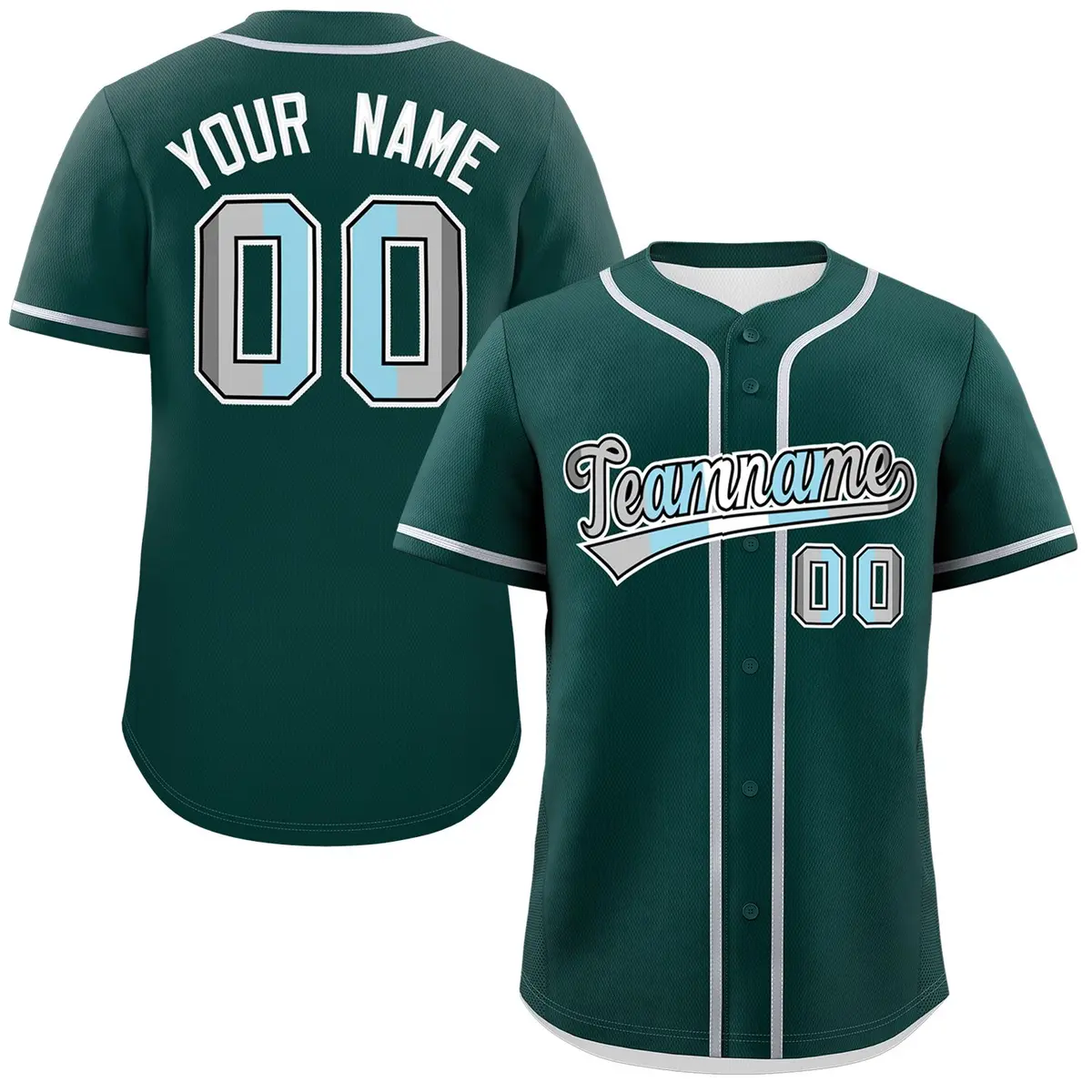 Midnight Green Demiboy Pride Month Baseball Jersey