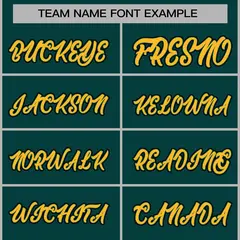 Midnight Green Gold-Black Varsity Full-Snap Letterman Jacket 5