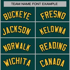 Midnight Green Gold-Black Varsity Full-Snap Letterman Jacket 5