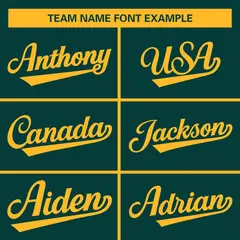 Midnight Green Gold Raglan Sleeves Full-Snap Varsity Letterman Baseball Jacket 5