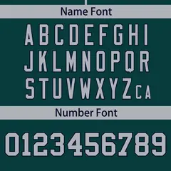 Midnight Green Gray Full Button Classic Baseball Jersey 4