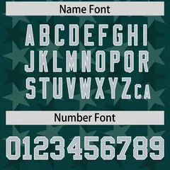 Midnight Green Grey All Star Graffiti Pattern Football Jersey 4