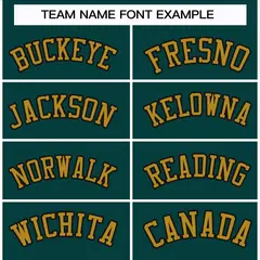 Midnight Green Old Gold-Black Classic Hockey Jersey 3