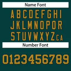 Midnight Green Old Gold-Black Classic Hockey Jersey 3