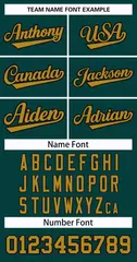 Midnight Green Old Gold-Black Classic Hockey Jersey 3