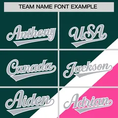 Midnight Green Pink Raglan Full-Snap Letterman Baseball Jacket 3
