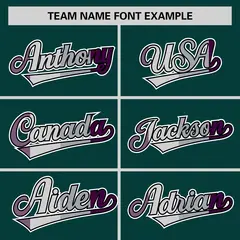 Midnight Green Purple Pride Month Classic Baseball Jersey 3
