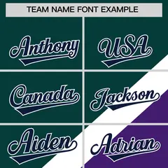 Midnight Green Purple Raglan Letterman Baseball Jacket 3