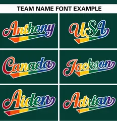 Midnight Green Rainbow Pride Month Raglan Baseball Jersey 3