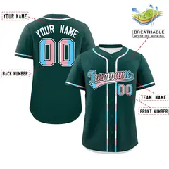 Midnight Green Transgender Pride Month Baseball Jersey 2