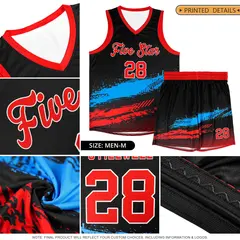 Midnight Green White and Black Graffiti Pattern Basketball Jersey 6