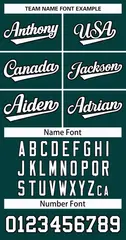 Midnight Green White-Black Classic Hockey Jersey 3