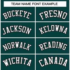 Midnight Green White-Black Classic Hockey Jersey 3