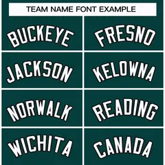 Midnight Green White-Black Classic Hockey Jersey 3