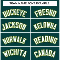 Midnight Green White Kelly Green-Gold Hockey Jersey 3