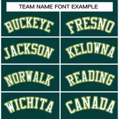Midnight Green White Kelly Green-Gold Hockey Jersey 3
