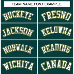 Midnight Green White Olive-Gold Classic Hockey Jersey 3