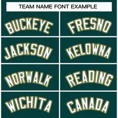 Midnight Green White Olive-Gold Classic Hockey Jersey 3