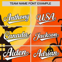 Multi Color Halloween Baseball Jersey 3