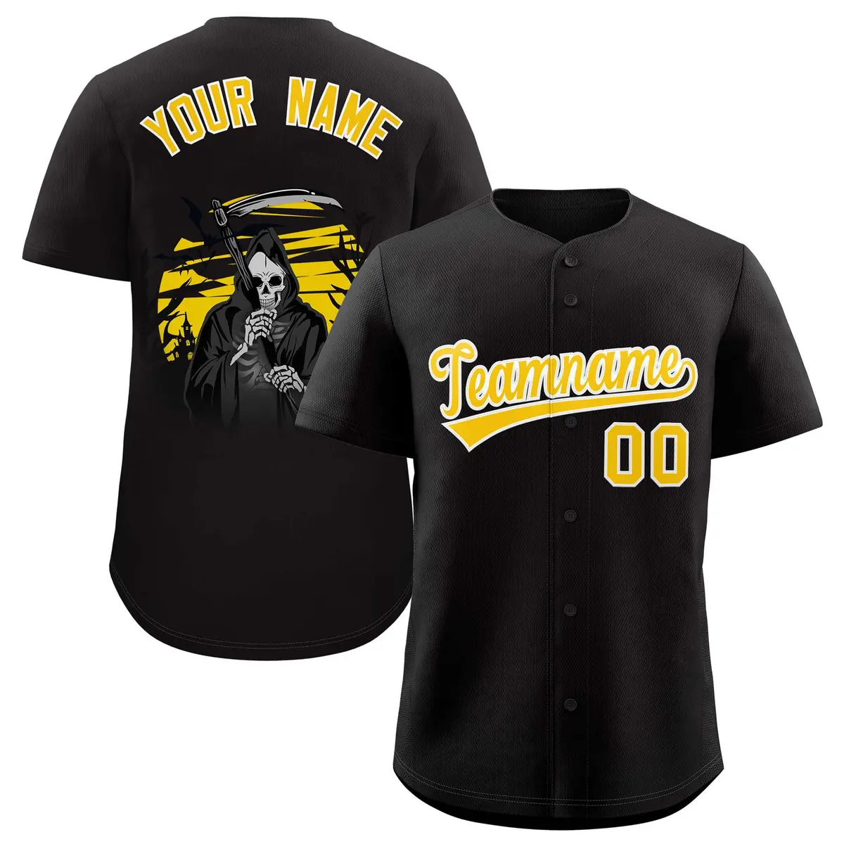 Multi Color Halloween Baseball Jersey