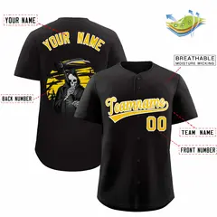 Multi Color Halloween Baseball Jersey 2
