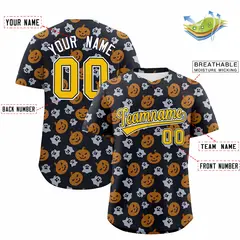 Multi Color Halloween Baseball Jersey 2