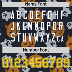 Multi Color Halloween Baseball Jersey 4