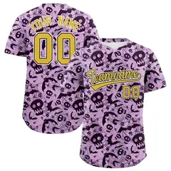Multi Color Halloween Baseball Jersey