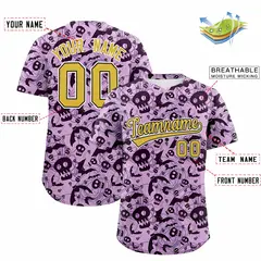 Multi Color Halloween Baseball Jersey 2